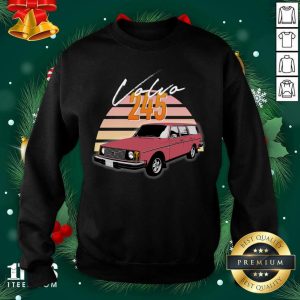 Happy Volvo 240 245 Retro Wagon Design Shirt