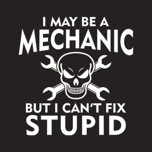 I may be a mechanic but I can’t fix stupid – T-shirt