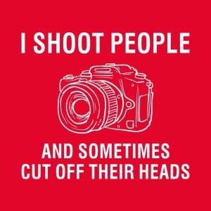 I shoot people Photographer T shirt 2