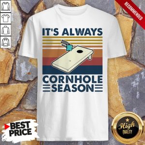 It’s Always Cornhole Season Vintage Retro Shirt