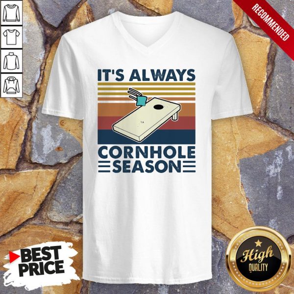 It’s Always Cornhole Season Vintage Retro Shirt