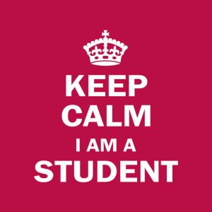 Keep calm I am a student T shirt 2