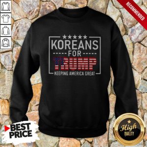 Koreans For Trump Keeping America Great American Flag Shirt 5