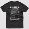 Mechanic Hourly Rates – T-shirt