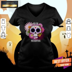 Mexican Sugar Skull Dia De Los Muertos Shirt 3