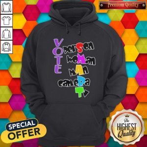 Nice Vote Person Woman Man Camera TV Shirt 2