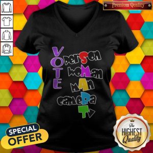 Nice Vote Person Woman Man Camera TV Shirt 3