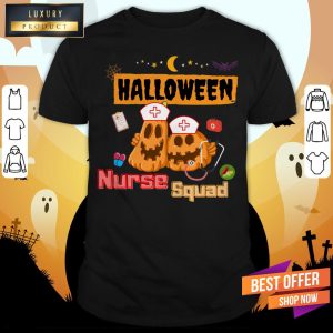 Nurse Squad Team Pumpkin Ghost Halloween Shirt