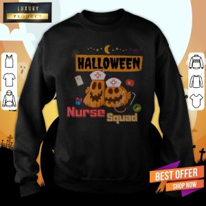 Nurse Squad Team Pumpkin Ghost Halloween Shirt 3