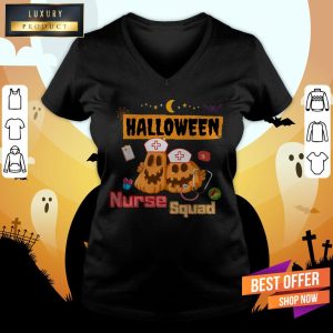 Nurse Squad Team Pumpkin Ghost Halloween Shirt 5