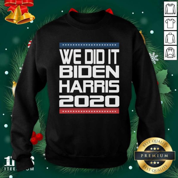 Official We Did It Biden Harris 2020 Victory Election Celebration Stars Shirt