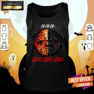 Oh Oh Oh Grr Grr Pug Dog Wear Mask Funny Halloween Shirt 4