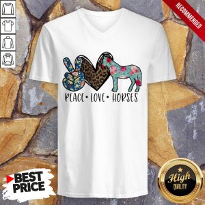 Peace Love Horses For Horse Lover Shirt 3