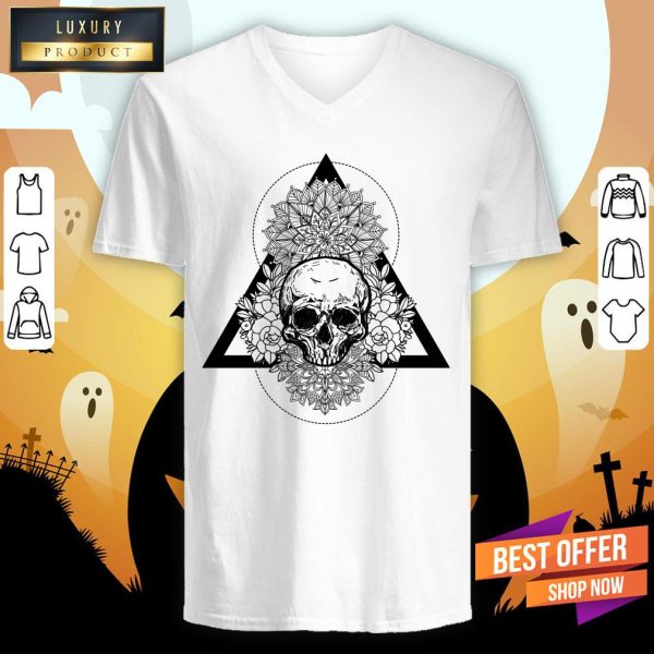 Skull Flower Day Of The Dead Shirt