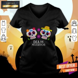 Sugar Skull Couple Dia De Muertos Day Dead Shirt 3