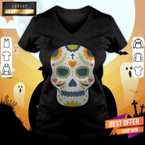 Sugar Skull Day Of Dead Dia De Los Muertos Shirt 3