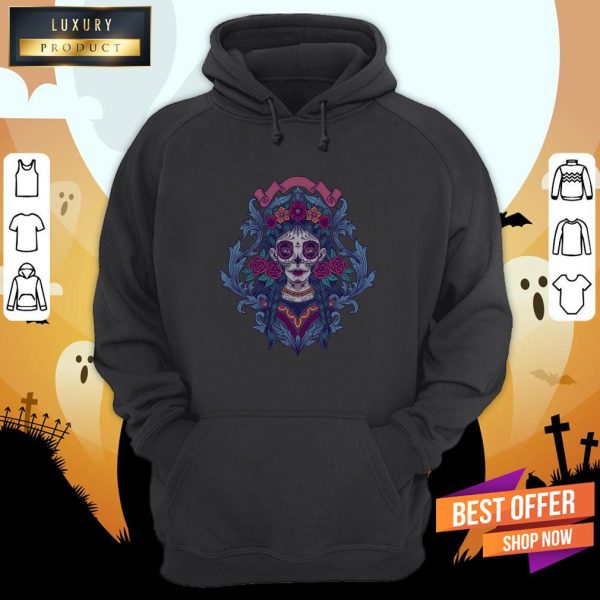 Sugar Skull Girl Day Of The Dead Shirt