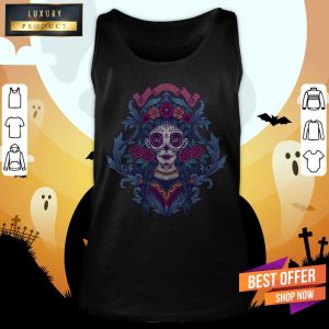 Sugar Skull Girl Day Of The Dead Shirt 4