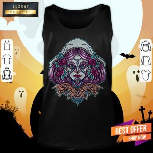 Sugar Skull Girl Dia De Muertos Day Dead Shirt 4