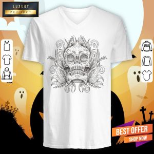 Sugar Skull Simple Day Of The Dead Vintage Shirt 3