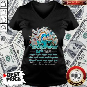 The Dolphins 54th Years Of 1966 2020 Thank You For The Memories Signatures Shirt