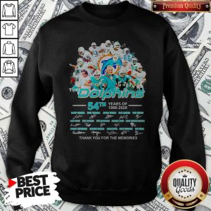 The Dolphins 54th Years Of 1966 2020 Thank You For The Memories Signatures Shirt 4