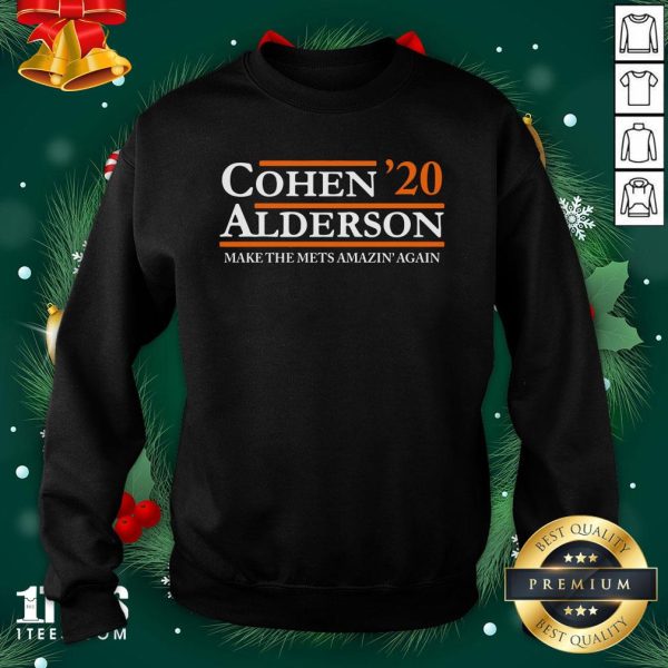 Top Cohen Alderson 2020 Make The Mets Amazin’ Again Shirt