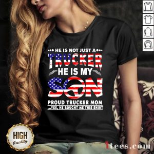 Trucker He Is My Son American Flag Shirt 3