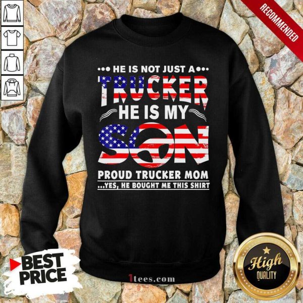 Trucker He Is My Son American Flag Shirt