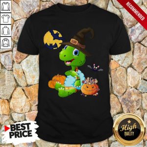 Turtle Witch Tattoo I Love Mom Halloween Shirt 1