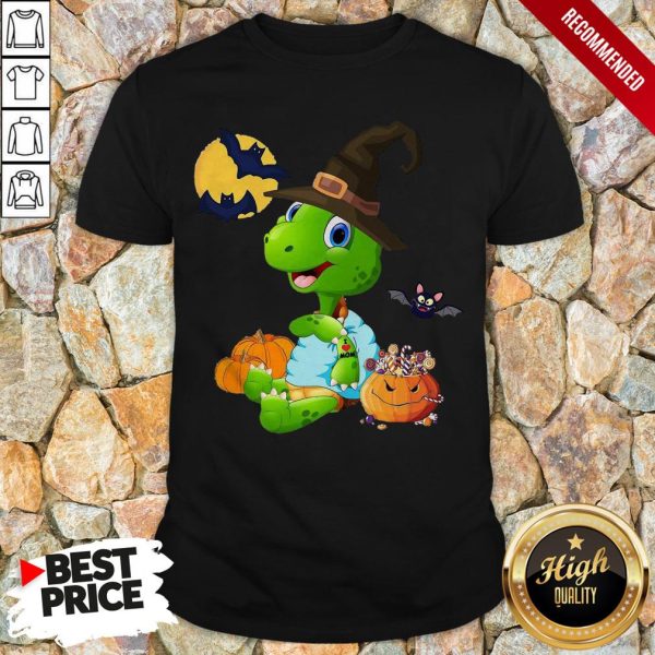 Turtle Witch Tattoo I Love Mom Halloween Shirt