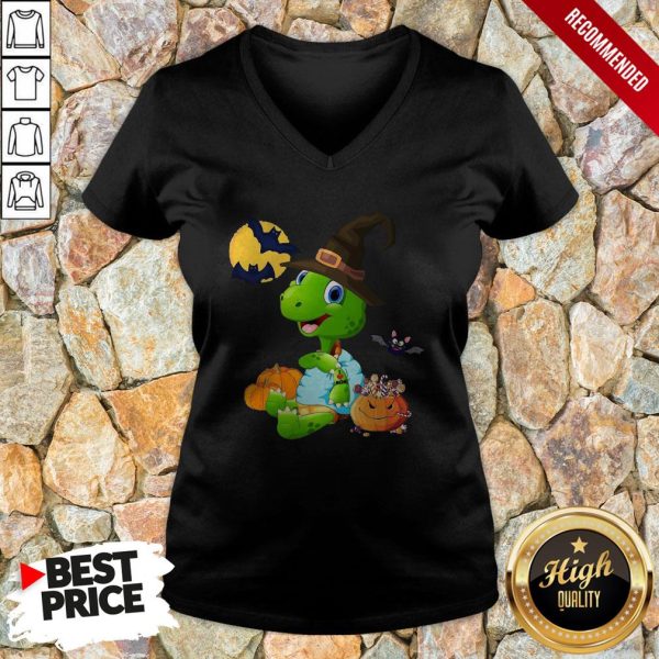 Turtle Witch Tattoo I Love Mom Halloween Shirt