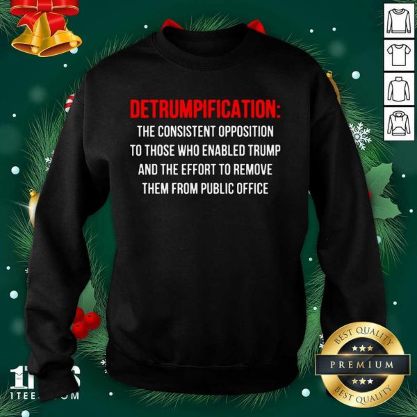 Wonder Detrumpification The Consistent Opposition To Those Who Enable Trump Shirt