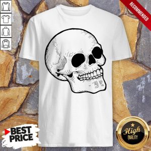 Woodcut Skull Tattoo Goth Occult Shirt