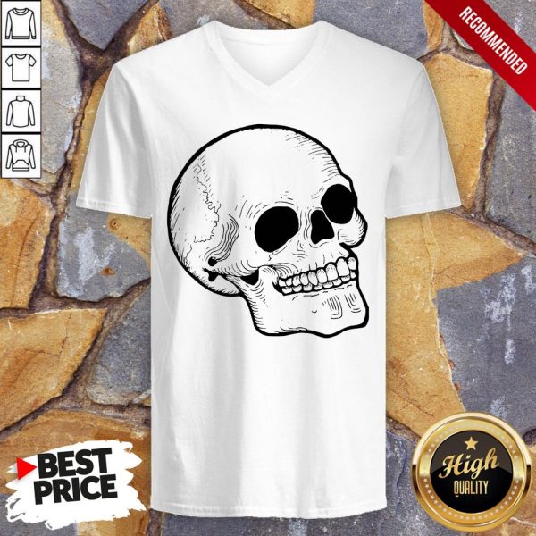 Woodcut Skull Tattoo Goth Occult Shirt