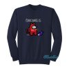 Ameowing Us The Pizzacat Among Us Cat Sweatshirt