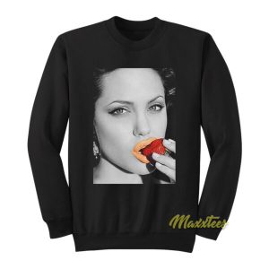 Angelina Jolie Bite Strawberry Sweatshirt 2