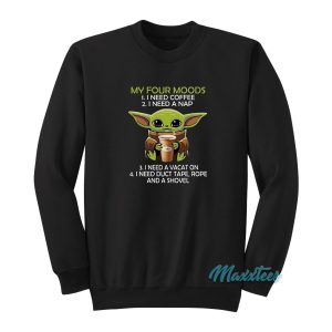 Baby Yoda My Four Moods Sweatshirt 1