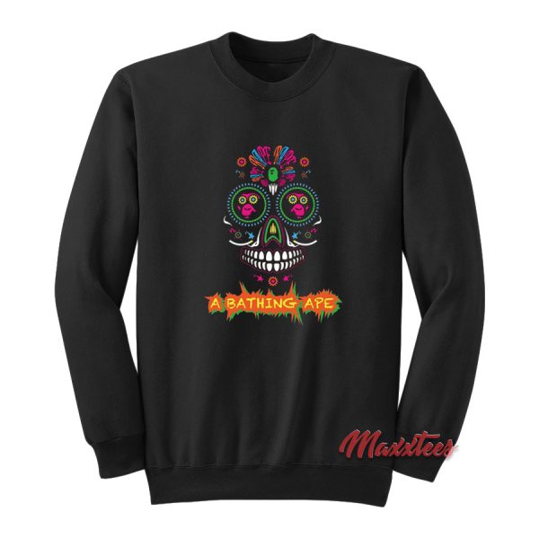 Bape Sugar Skull A Bathing Ape Sweatshirt