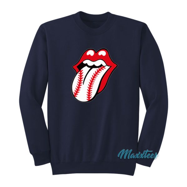 Baseball Lips Sweatshirt Cheap Custom