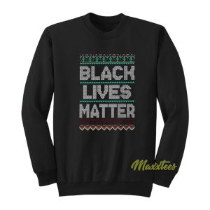 Black Lives Matter Christmas Sweatshirt 1