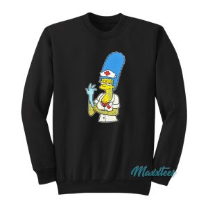 Blink 182 Mark Hoppus Marge Simpsons Nurse Sweatshirt 1