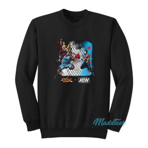 CM Punk vs Vega And Balrog Street Fighter Sweatshirt