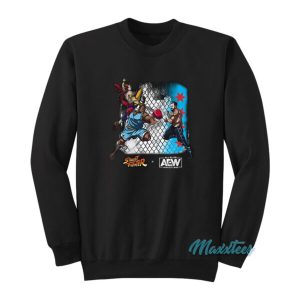 CM Punk vs Vega And Balrog Street Fighter Sweatshirt 2