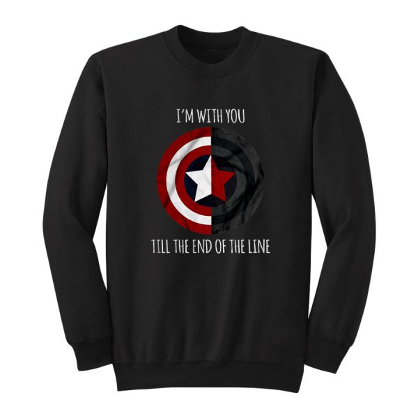 Captain America I’m With You Till The End OF The Line Sweatshirt