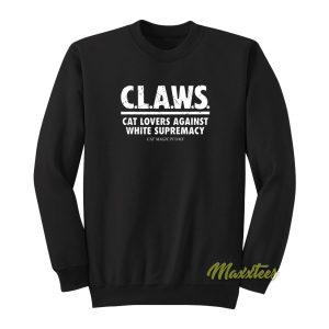 Cat Magic Punks Claws Cat Lovers Against White Sweatshirt 1