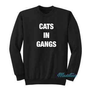 Cats Operating In Gangs Sweatshirt 1