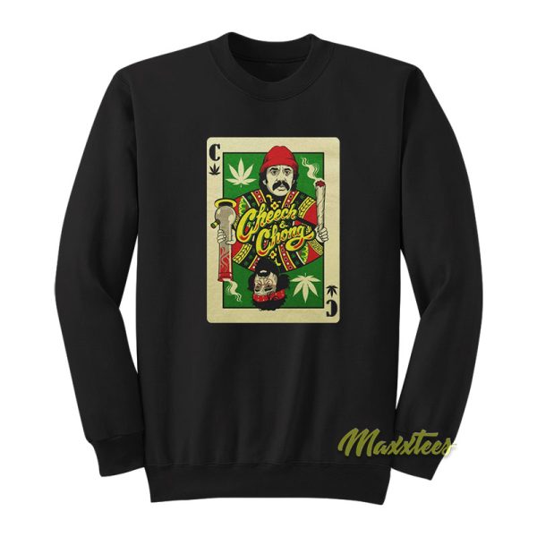 Cheech and Chong Playing Card Sweatshirt