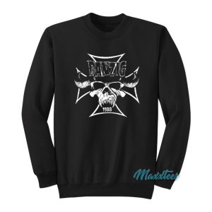 Danzig Iron Cross Skull 1988 Sweatshirt 1