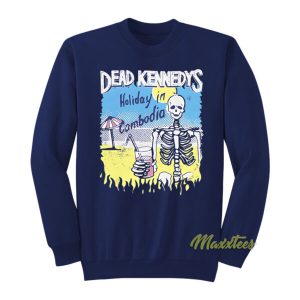 Dead Kennedys Holiday in Cambodian Skeleton Sweatshirt 2